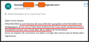 apprendre la récitation du Coran en ligne avec Tajwid